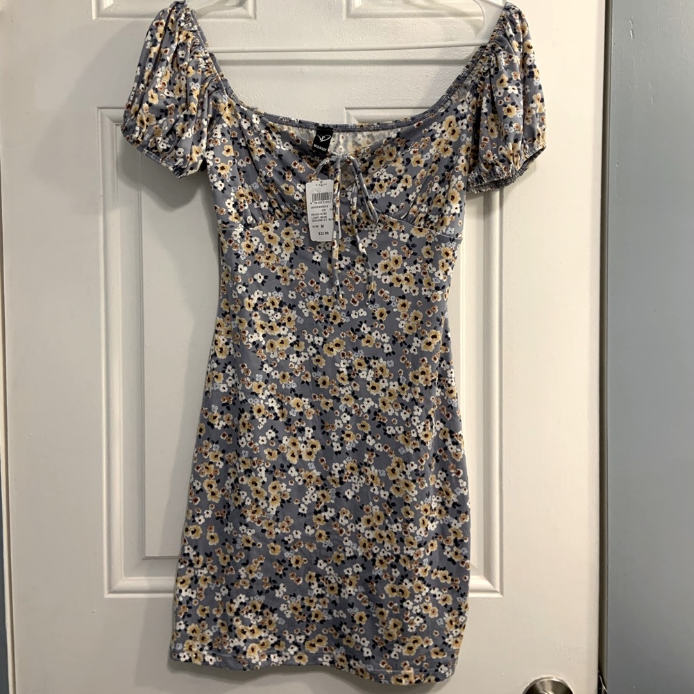 Windsor “Fabulous Floral Puff Sleeve” mini dress